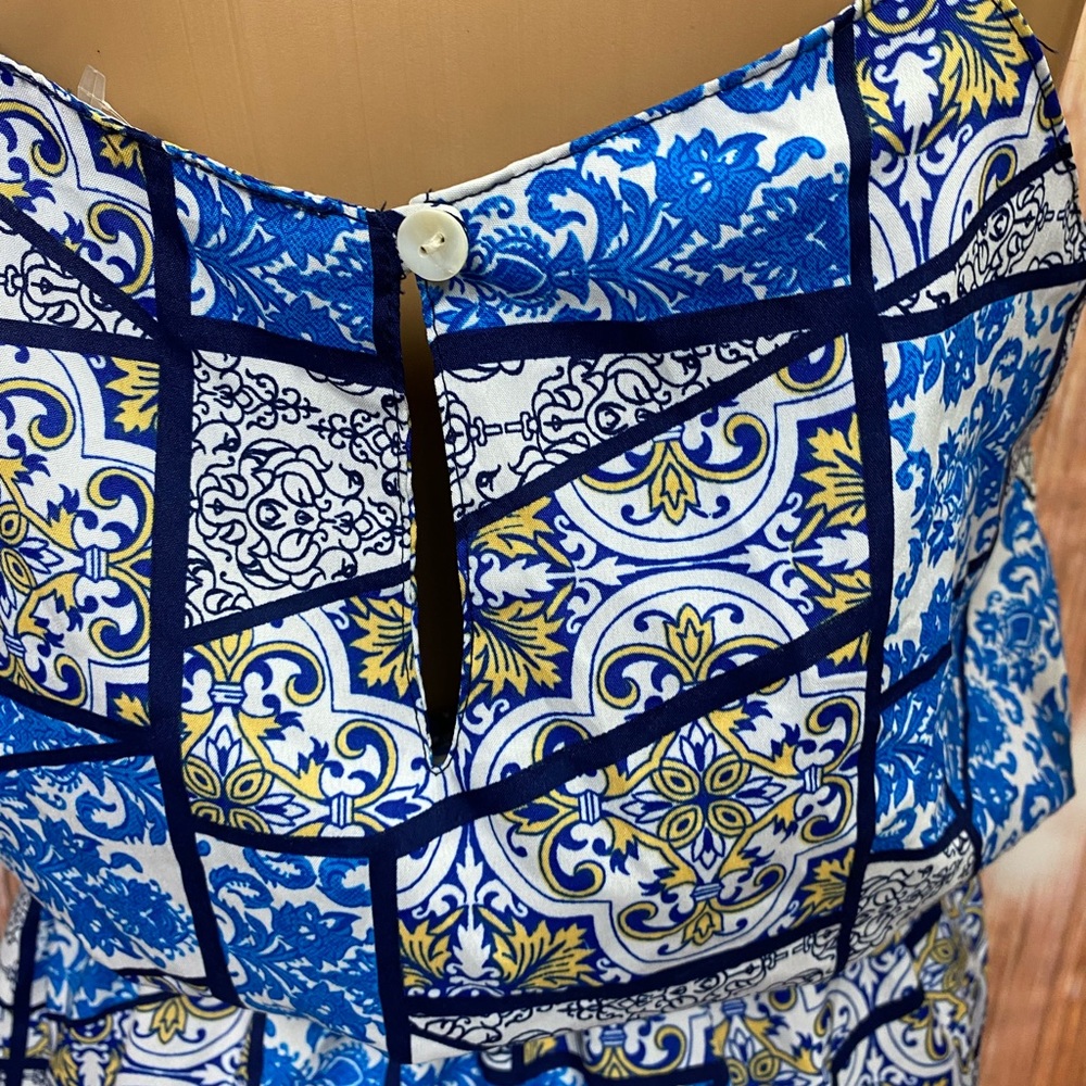 Thread Story Patchwork Print Romper - Picture 9 of 13